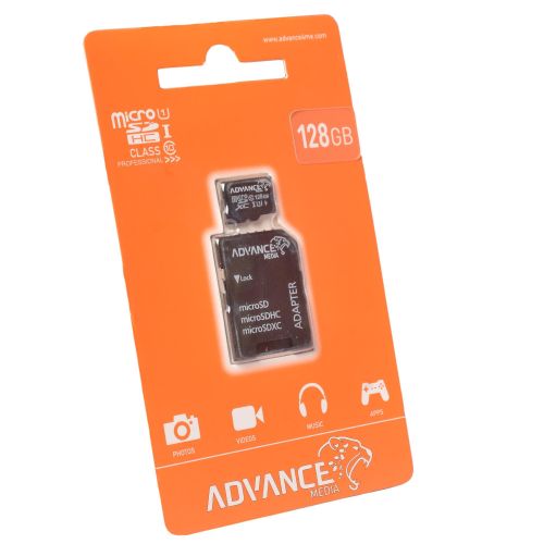 128GB Memory Card - 128 GB Micro SD Plus Adapter.