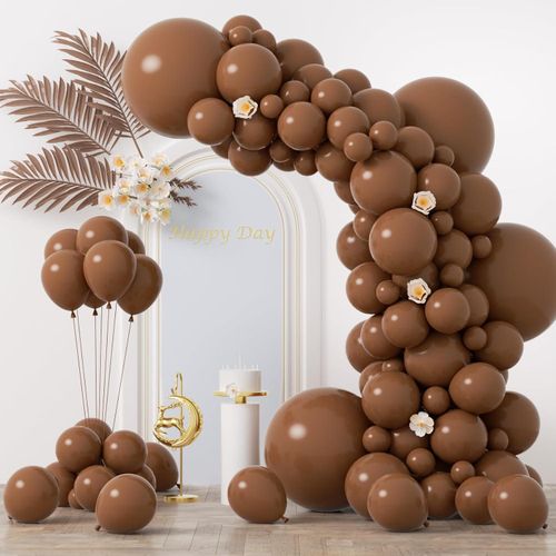 100 Pieces BROWN Balloons