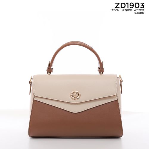 Elegant Two-Tone Structured Handbag Model ZD1903