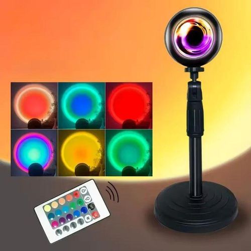 Sunset Projection Lamp LED Light Projector with Adjustable Angle for Bedroom and Living Room