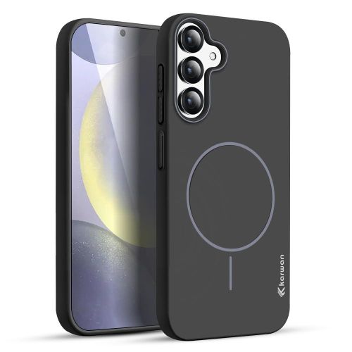 Samsung Galaxy S24 Plus Black Skin Touch Slim Magnetic Protective Case, Minimalist Design for Enhanced Phone Protection