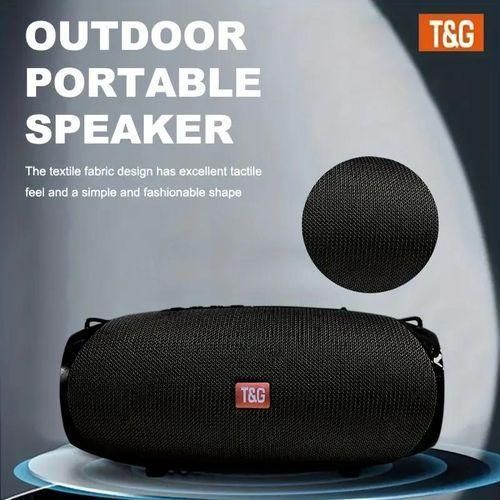 TG534 High-Power Portable Bluetooth Speaker – Dual Bass Radiators, Waterproof, Hands-Free Calling, FM Radio, TF Card & USB Support
