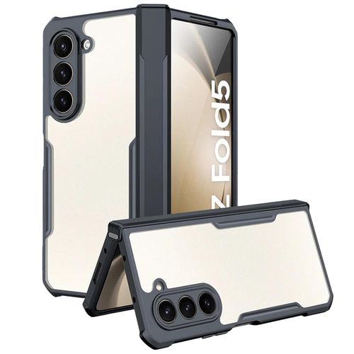 Xundo Airbag Shockproof Case For Samsung Fold 5 – Full Body Protection With Transparent Acrylic Back