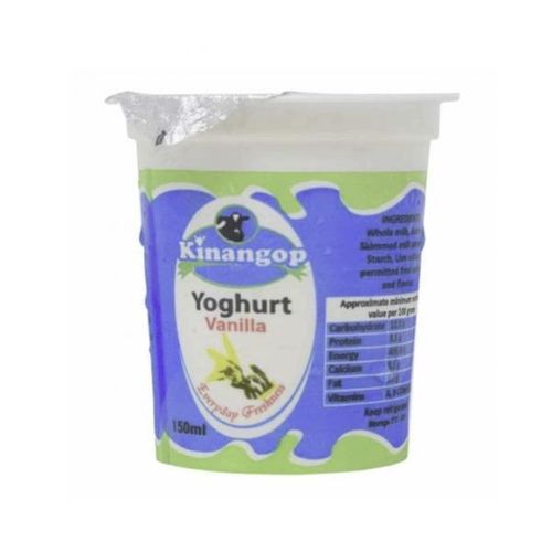Vanilla Yoghurt 250ml Cup Creamy Vanilla Yogurt Made with Fresh Cow's Milk & Fresh Cream Smooth & Delicious Award-Winning Kenyan Dairy