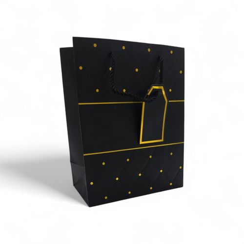 gift bags with a glossy finish for birthdays Wedding Graduaation Date black