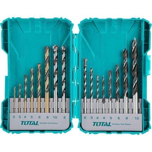 16PCS Metal Concrete And Wood Drill Bits Set