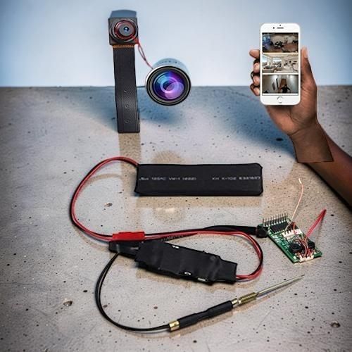 Remote Monitoring with Motion Detection and Live View App 1080 Full HD Strip WIFI Mini Spy PinHole Camera Audio Video Recorder