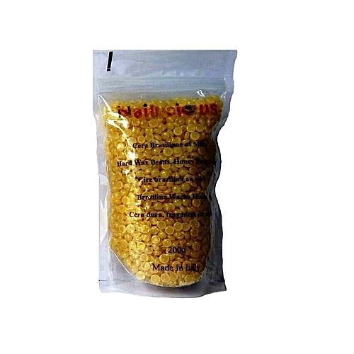 Hard Wax Beans For Hair Removal Non Strip Honey Top Quality Made In Italy 200g