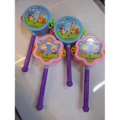 Cartoon Wooden Hand Pulling Drum