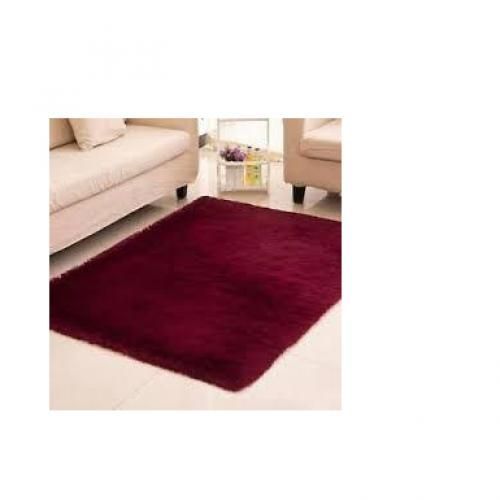 Fluffy Carpet - Maroon