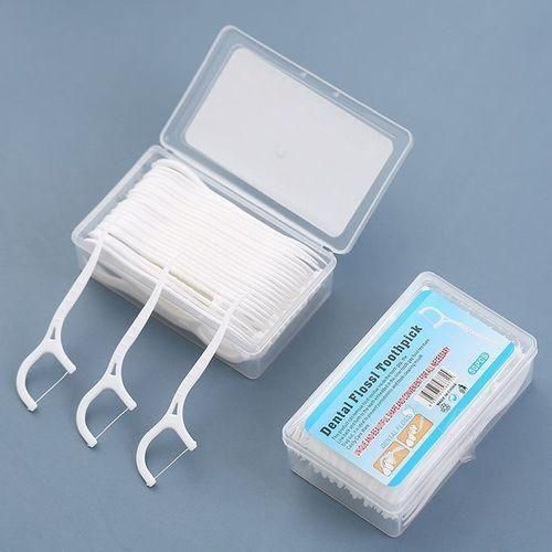 Dental Floss Pick Toothpick -50pcs