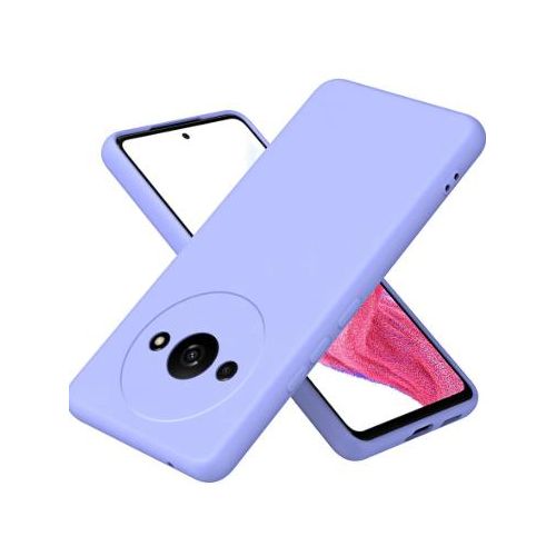 Soft Silicone Back Cover for Xiaomi Redmi A3 - Light Blue, anti-fingerprint, anti-scratch, durable silicone case