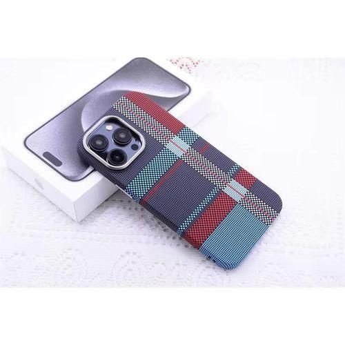 Polycarbonate Carbon Fiber Pattern(Tribal Case), Phone Cases Supports Wireless Charging For Iphone 15 Pro Max