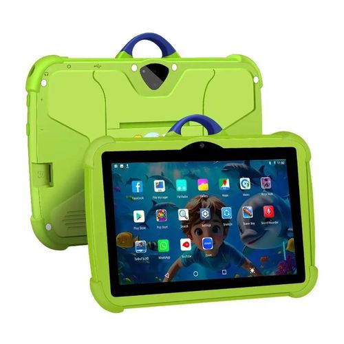 Android reinforced corners 7 inch kids tablet for educational purposes with 4GB RAM 64GB ROM