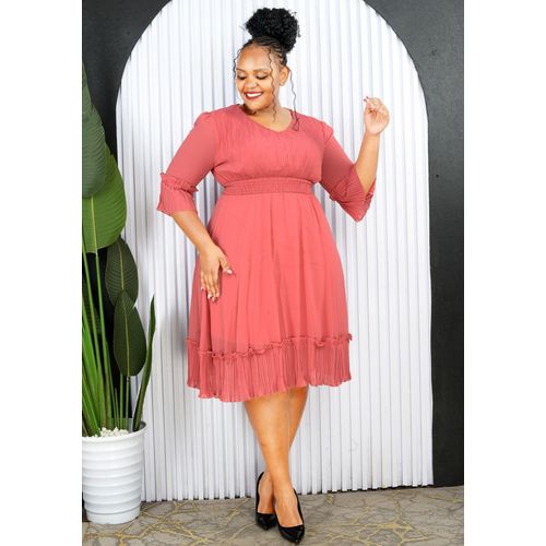 Sexy Ladies Demure Elegant Skater Dress