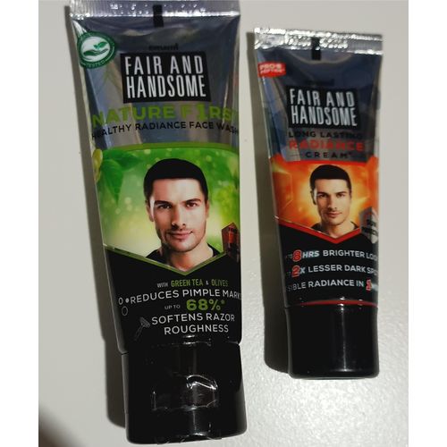 Nature First Healthy Radiance FACE Wash With Green Tea & Olive + Long Lasting Radiance Cream jm