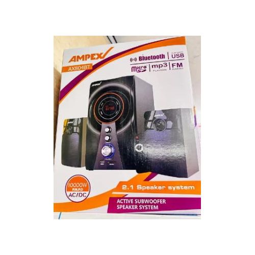 AX804BT 21-channel Speaker System 10000W PMPO with BluetoothACDC Input USB SD card AUX and FM tuner support with Remote control