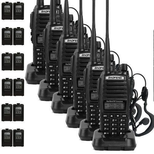 UV-82 Upto 10km Quality Radio Calls-6 Pieces With Earphones