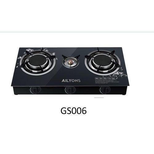 3 burner infrared Glass Table top cooker