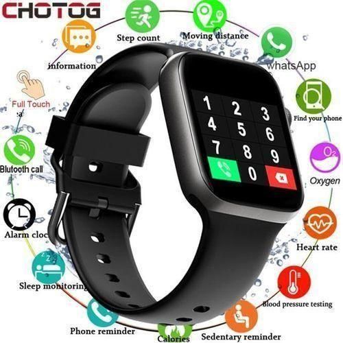 1.44 Inch Black Smart Watch T500 Men Ladies Watch For IOS Android
