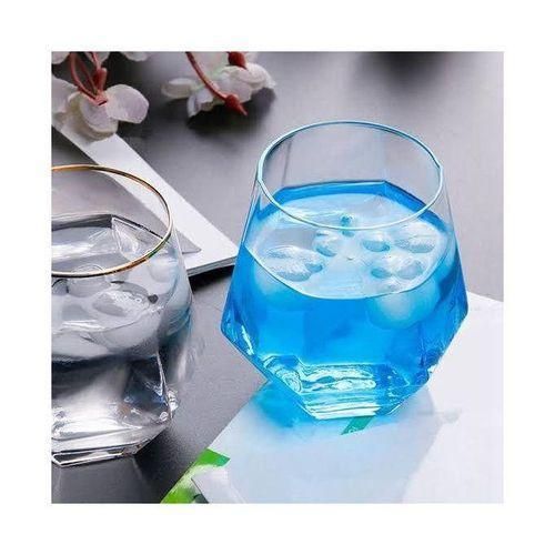 Hexagonal Transparent Glass-6 pcs.