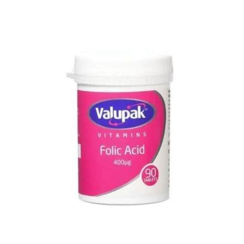 Folic Acid 400µg – Supports Pregnancy, Fertility, Red Blood Cells, and Baby’s Neural Growth – Essential Daily B9 for Women’s Health