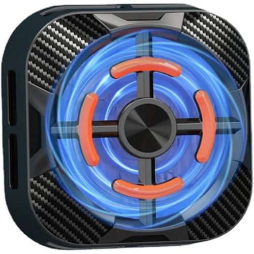 Magnetic Cell Phone Cooler, RGB Phone Cooling Fan Portable Lightweight Mobile Phone Cooling Fan, Phone Radiator with Temperature Display for Mobile Gaming,Tiktok Live Streaming