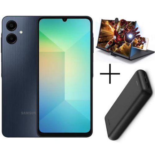 A06, 6.7'', 4GB RAM + 128GB ROM, 5000MAH, Dual Sim, 50MP - Black + Free Gifts