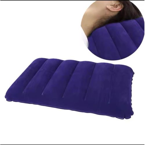 INTEX Foldable Portable Inflatable Travel Pillow Outdoor Sleep Cushion Comfortable Neck Support for Camping Hiking Air Travel and Rest