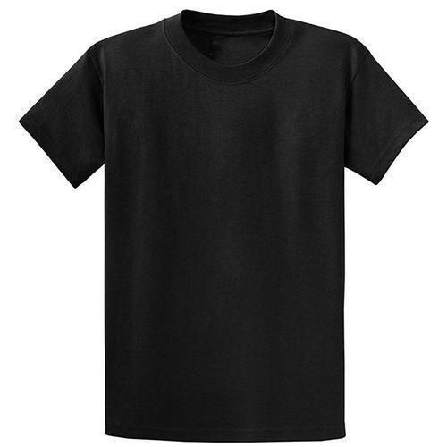 Heavy Duty Short Sleeve Roundneck T-shirt, Black