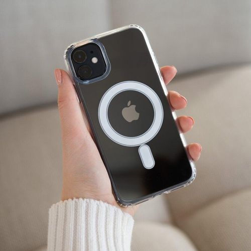 Clear Transparent MagSafe Silicone Case for iPhone 11 – Shockproof, Anti-Yellow, Slim Protective Cover