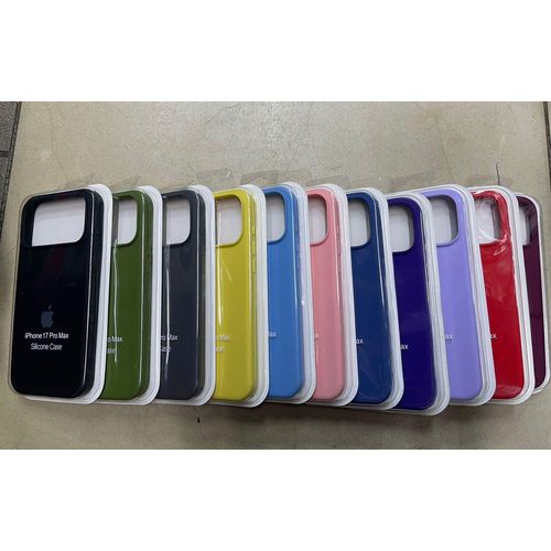 Quality Shockproof Original Silicone Cover Case – Durable, Slim & Stylish Protection for iPhone 17 Pro Max - Maroon / Wine Red