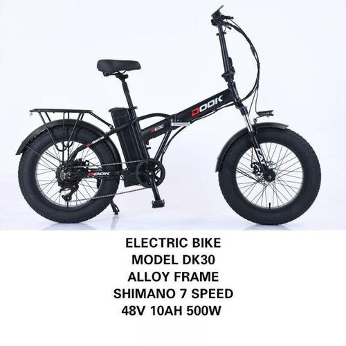 Alloy Frame Shimano 7 speed 48V 10Ah 500W Electric Bike