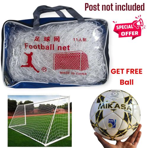 2pcs Football Goal Nets with Free Soccer Ball