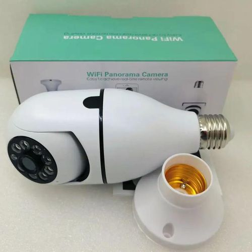 CCTV WiFi smart wireless PTZ bulb camera for home surveillance