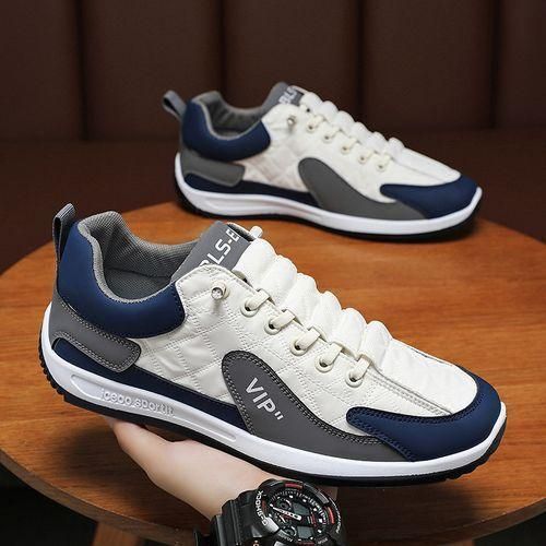 Mens Sport Shoes Walking Shoes Causal WhiteGrayblue-EU 40