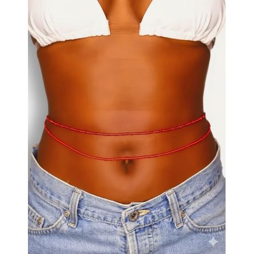 Ummer Beach Rice Bead Belly Button Waist Chain