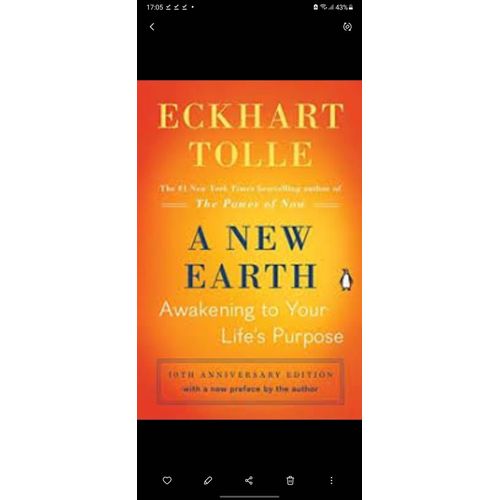 A New Earth: Awakening to Your Life’s Purpose Book by Eckhart Tolle