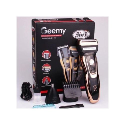 3 In 1 Rechargeable Hair Beard Nose Shaver Trimmer