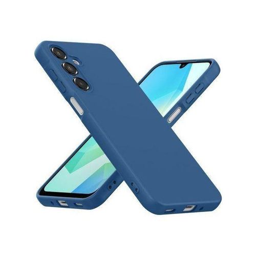 Original Silicone Cover Case for Samsung A16 Flexible Slim Shock-Absorbing Protection - Blue