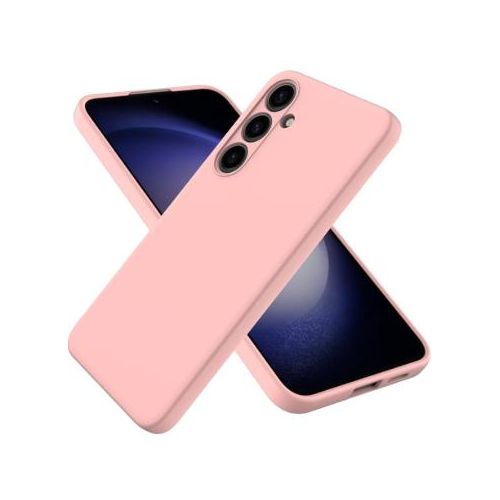 Soft Flexible Silicone Case for Samsung Galaxy S24 Shockproof Anti-Scratch Slim TPU Protective Back Cover Pink