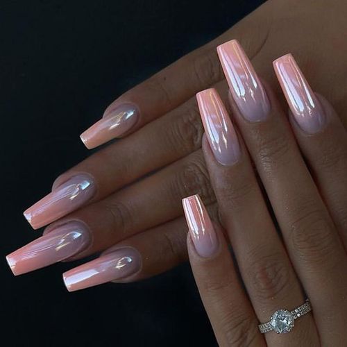 24 pieces of French gold-plated edge starry sparkling mid length nail art pieces, detachable wearable nail