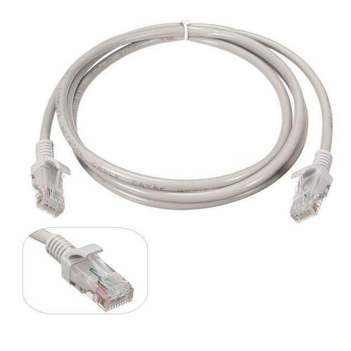 Cat 6 Ethernet Patch Cable 1M - UTP RJ45 Male to Male - Gray