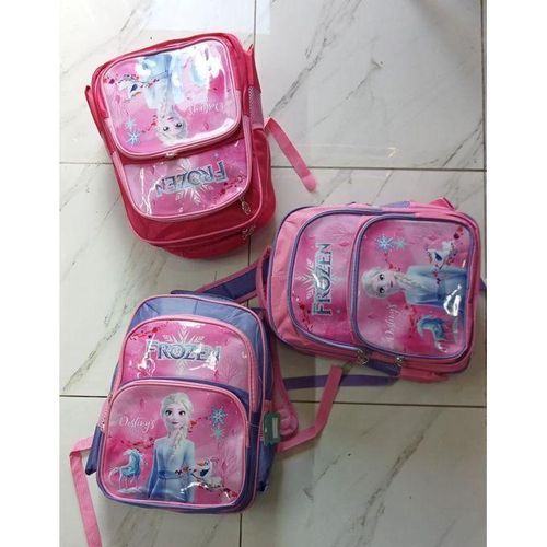 Disney cartoon themed 3 compartment school bag ideal for grade 1-4 cute Girls