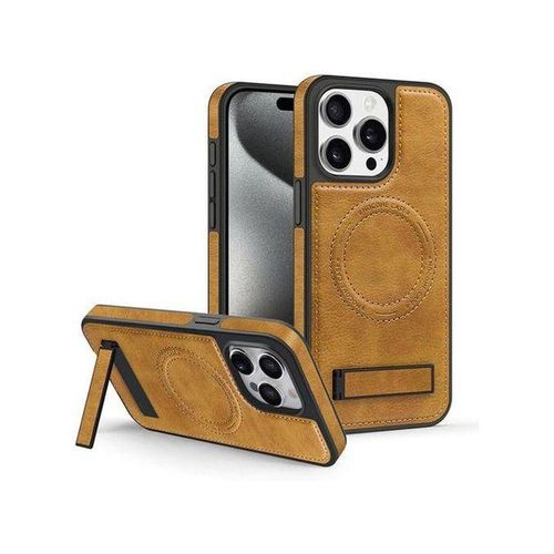 Brown Luxury Premium Leather Magnetic Case With MagSafe For IPhone 14 Pro Max – Ultra Protection, Luxury Leather Feel, MagSafe Technology