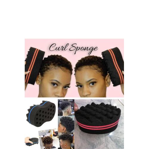 2-sided hair curl twist sponge brush