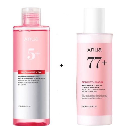 Niacinamide TXA Booster Toner Peach 77 Niacin Conditioning Milk Lotion with Niacinamide Moisturizes Even the skin tone Glows Removes Dark spots Dullness Clarifies Refines skin texture Brightens Smooths Softens