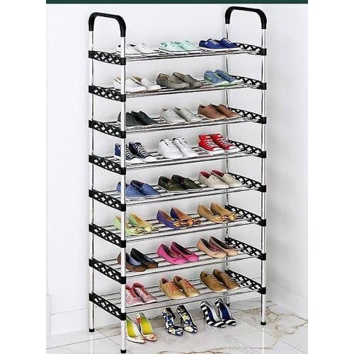7 tier metallic Standing Shoe Rack