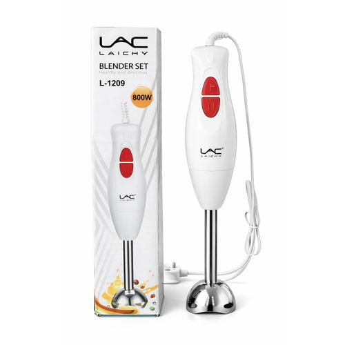 Hand Blender L-1209 Set 800W Powerful Electric Immersion Blender with 2-Speed Control and Stainless Steel Shaft