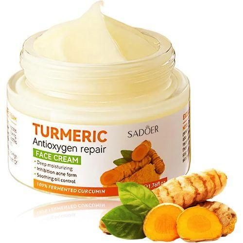 Turmeric Cream, Anti Acnes, Oil Control Tumeric Face Controls Oil, Moisturize, Smoothening, Fade Dark marks, Acne TreatmentCream